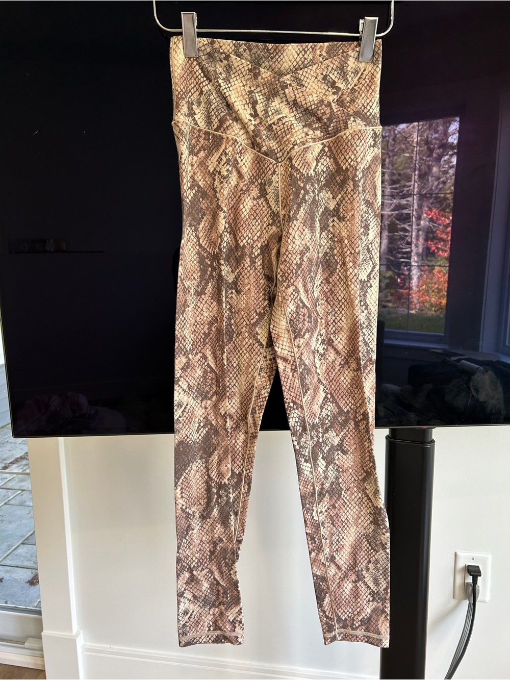 High-Rise Snake Print Leggings